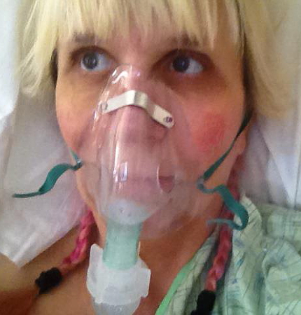 Anna Post cancer surgery Oxygen